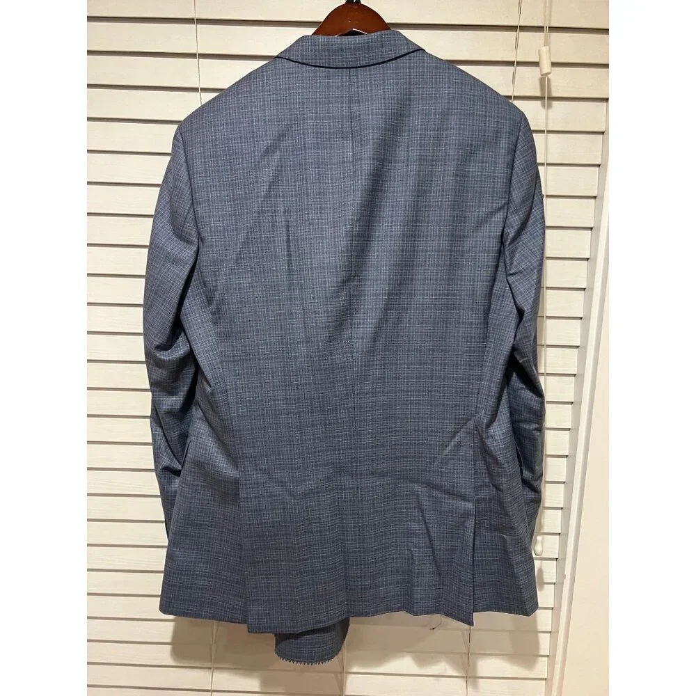 Hugo Boss Italian Wool Blue 2-Piece Suit - NWT Size 44L MSRP‎ $895